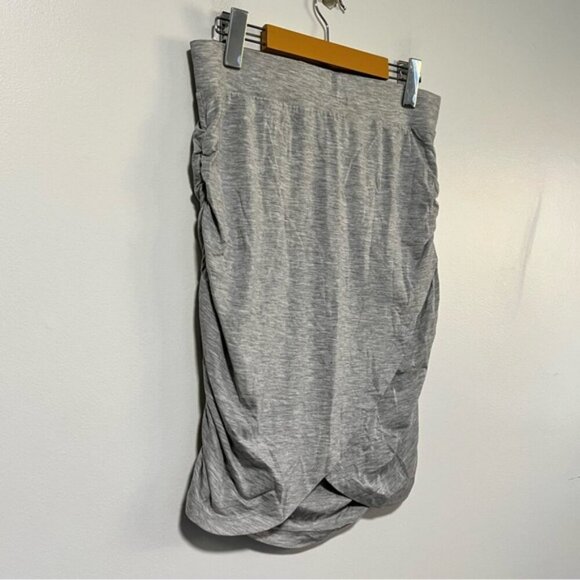 AWARE by Vero Moda Grey Ruched Jersey Skirt - Size M - Picture 11 of 11